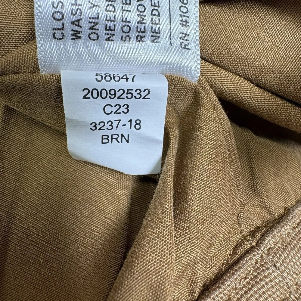 Duluth Trading Flex Fire Hose Ultimate Vest Mens XL Brown Multi Pocket Workwear